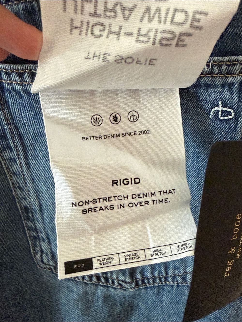 Rag and Bone The Sofie High Rise Ultra Wide Leg Crop Size 29 - Picture 6 of 8